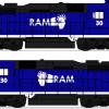 RAM Rail design study on GP30 for Trainz - design to order