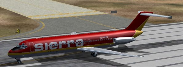 Sierra Airlines DC-9 livery example
