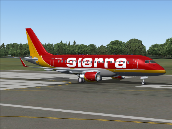 Sierra Airlines ERJ170 Livery Example