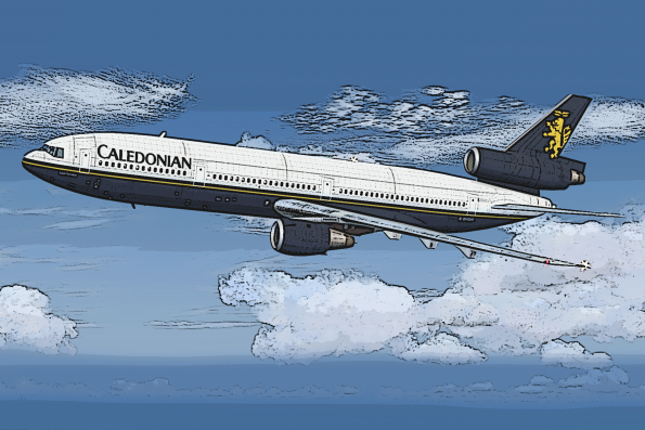 Caledonian Airlines DC-10 poster art